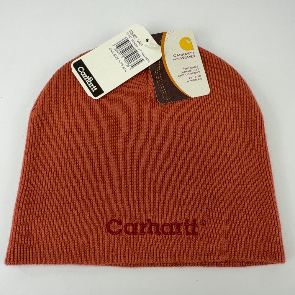 Carhartt Women WA007 VRS Vintage Rose Knit Beanie Hat One Size NWT Y2K